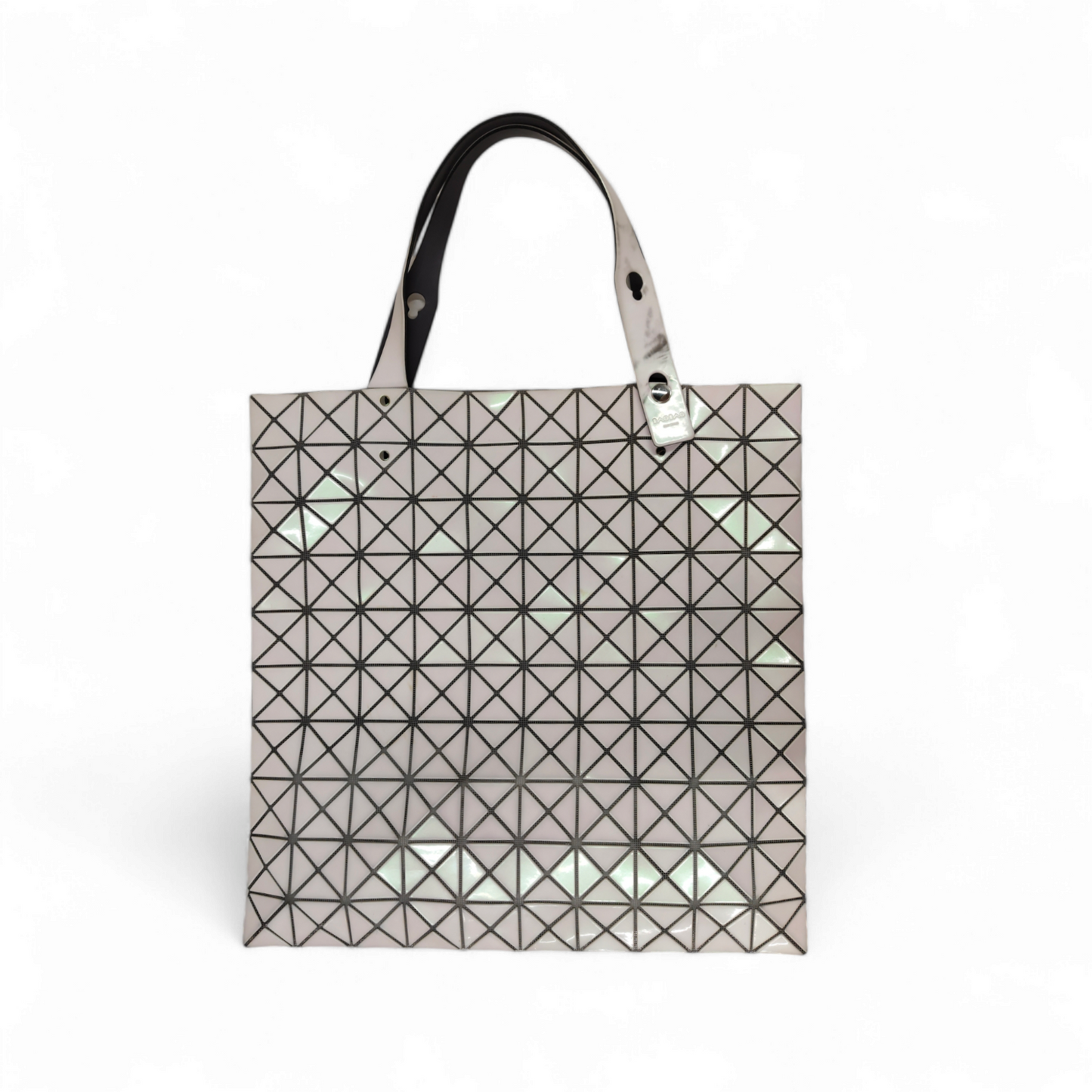 BAO BAO ISSEY MIYAKE Tote Bag BB91-AG543 White *Stain* Rank BC