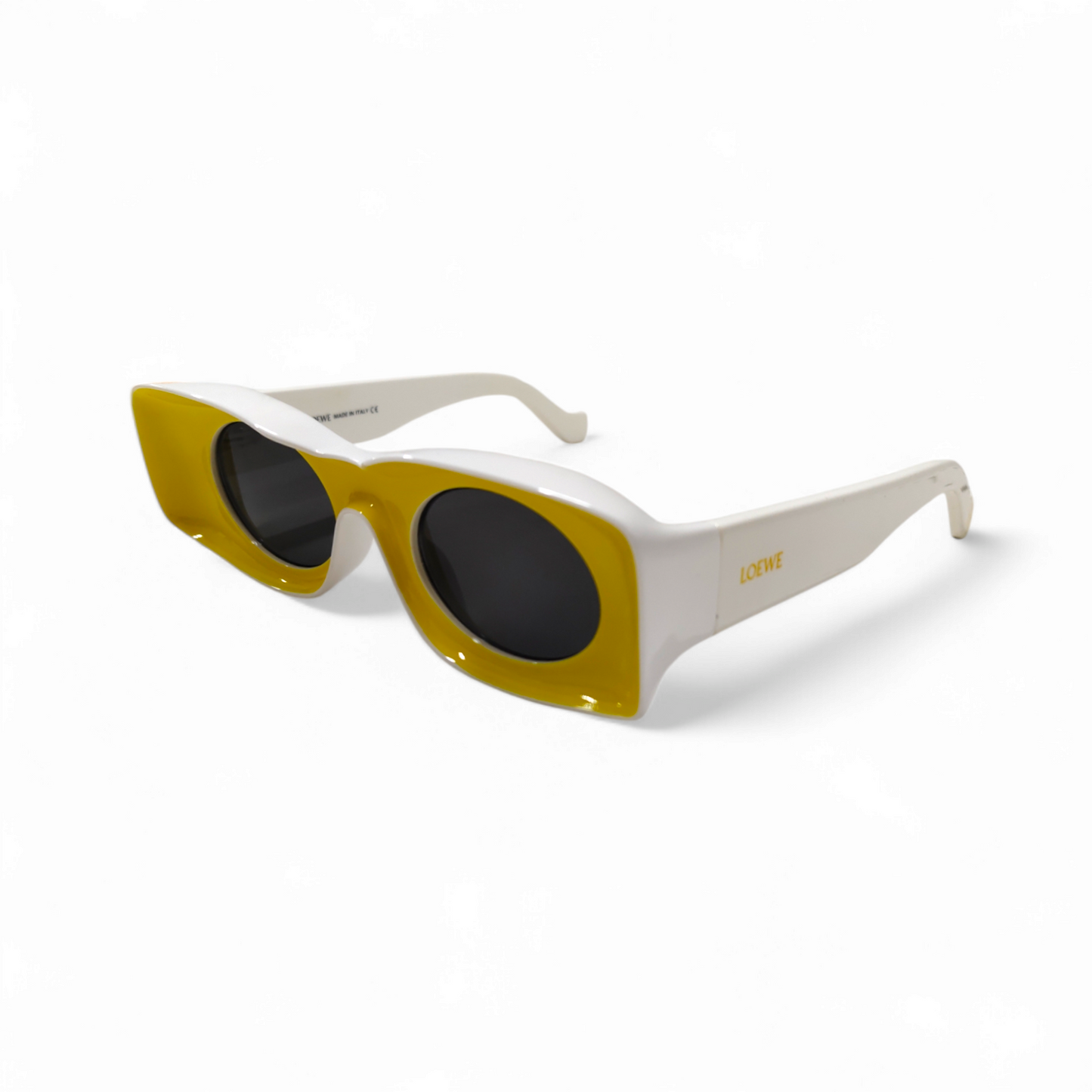 LOEWE Sunglasses LW40031 Yellow/White Rank A