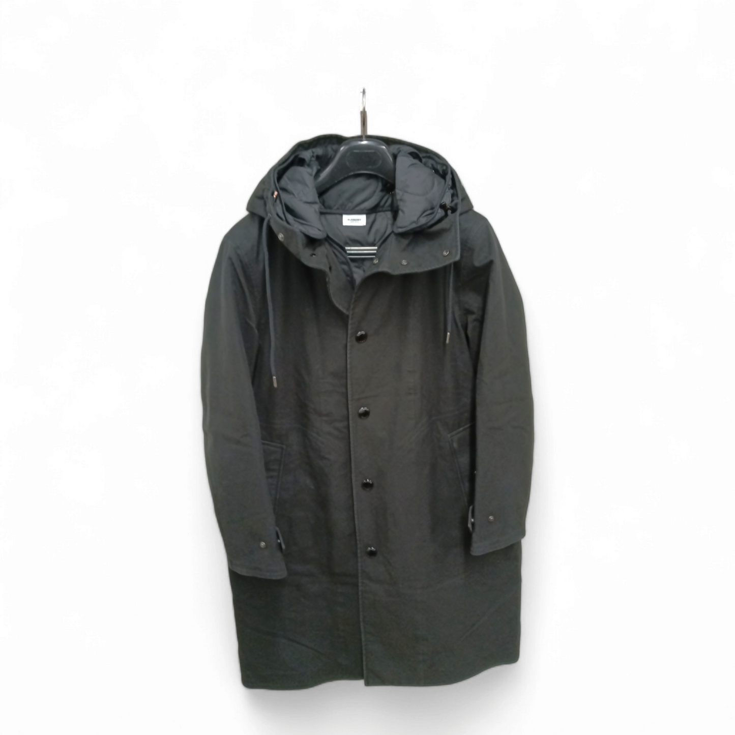 BURBERRY Trench Coat Size 46 Lady's Black Rank B