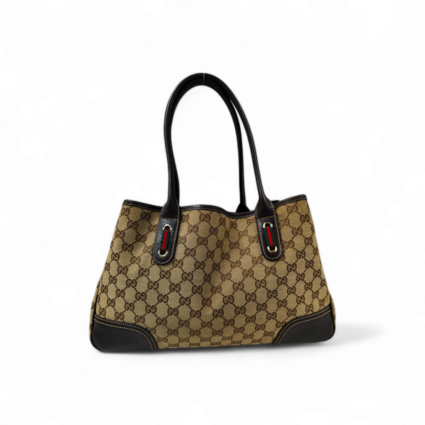 GUCCI Handbag 163805 *Scratch* Brown Rank B