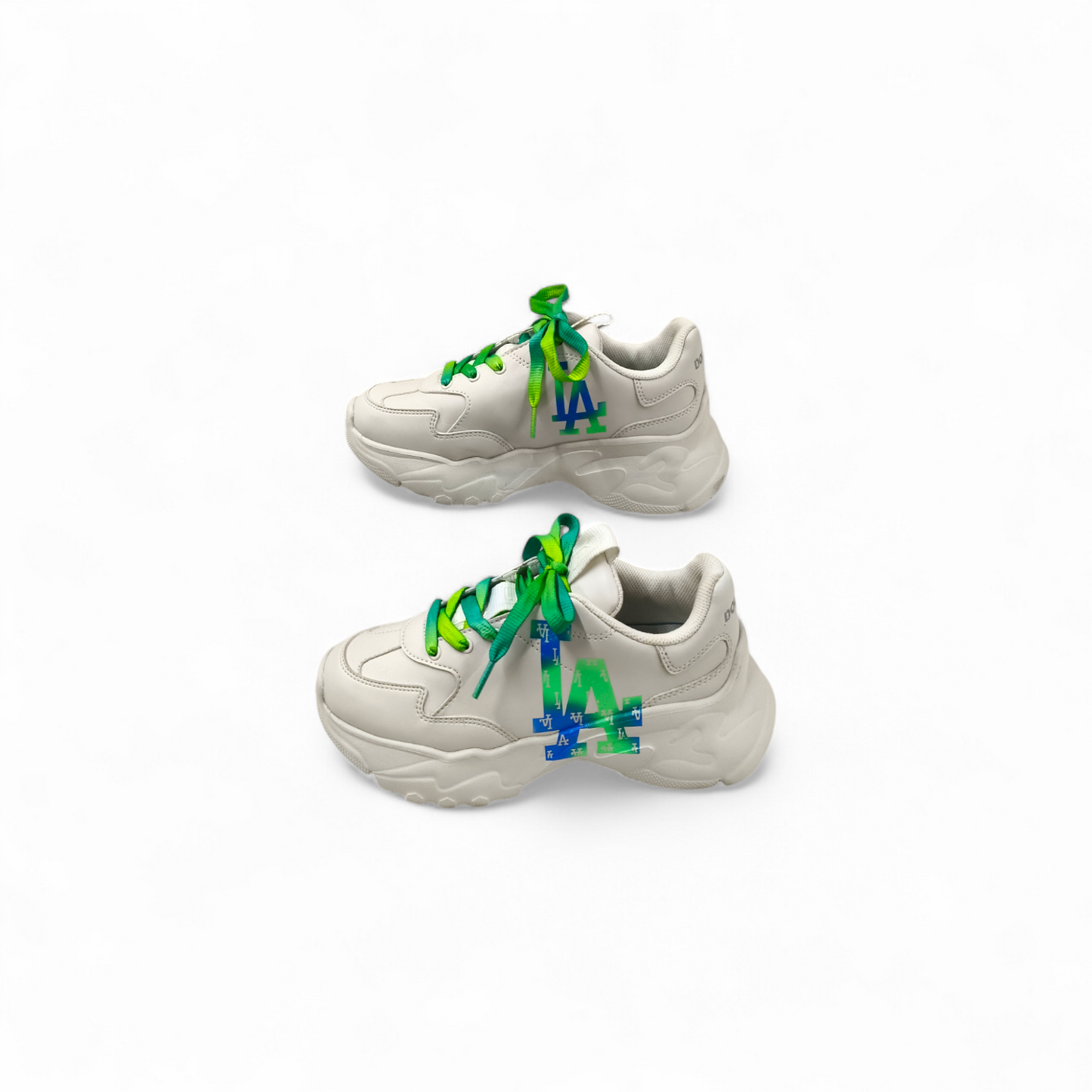 MLB Sneaker SIZE 36.5 3ASH0R3N Lady's White *Stain* Monogram LA Rank A