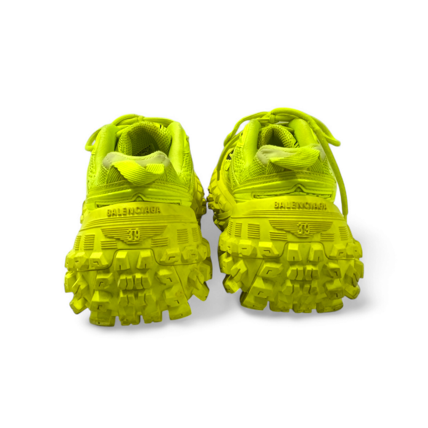 BALENCIAGA Sneaker SIZE 39 Lady's Yellowish Green 685613 *Stain* Rank B
