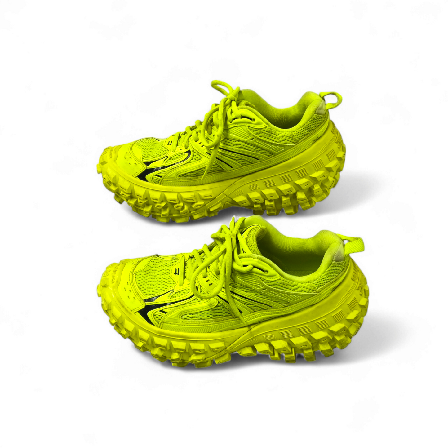 BALENCIAGA Sneaker SIZE 39 Lady's Yellowish Green 685613 *Stain* Rank B