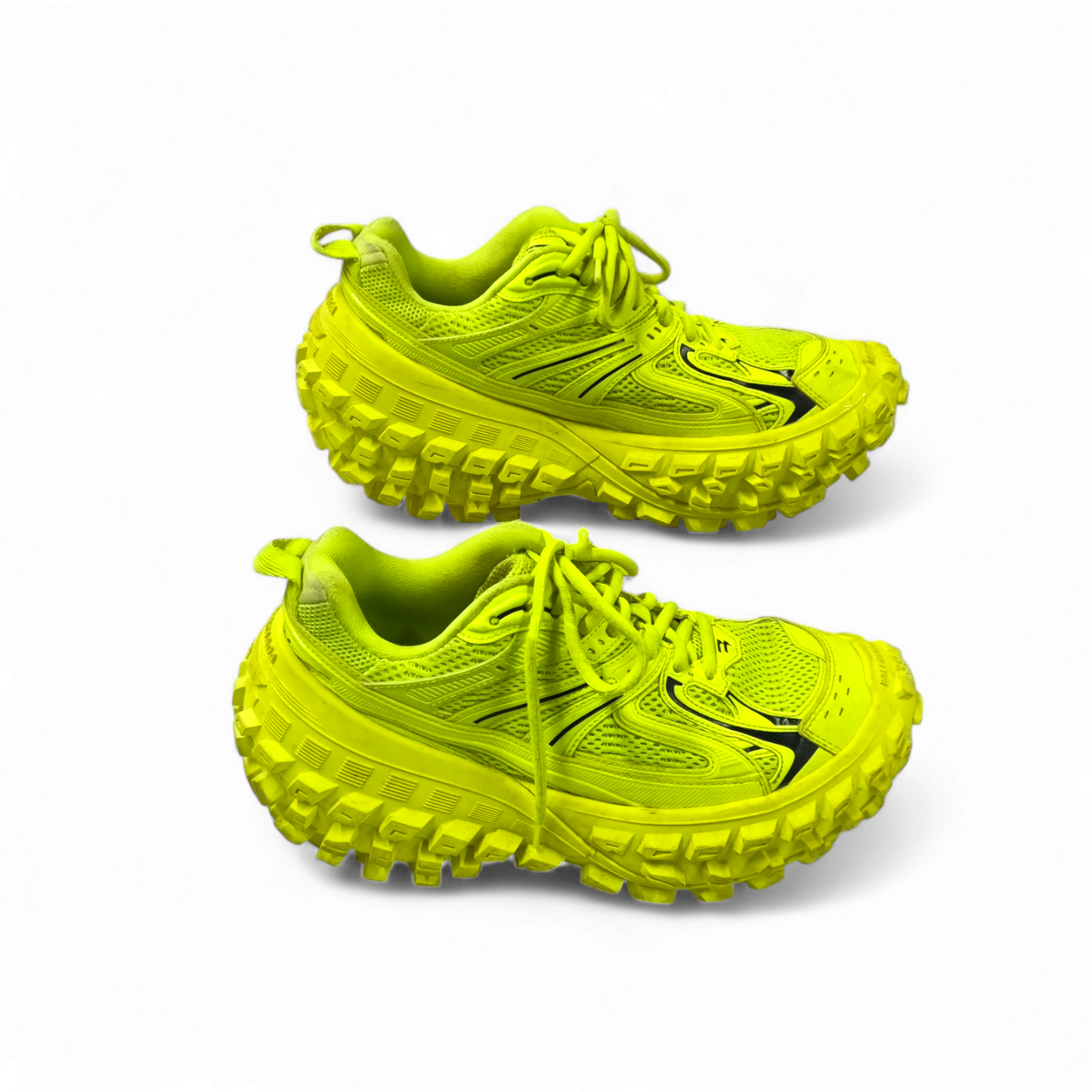 BALENCIAGA Sneaker SIZE 39 Lady's Yellowish Green 685613 *Stain* Rank B