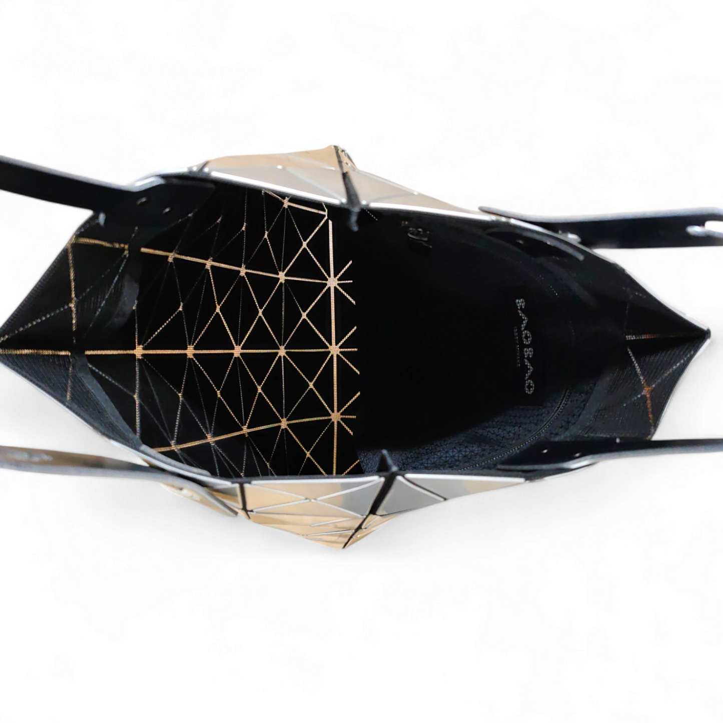 BAO BAO ISSEY MIYAKE Tote Bag BB13-AG053 Gray * Stain * Rank B