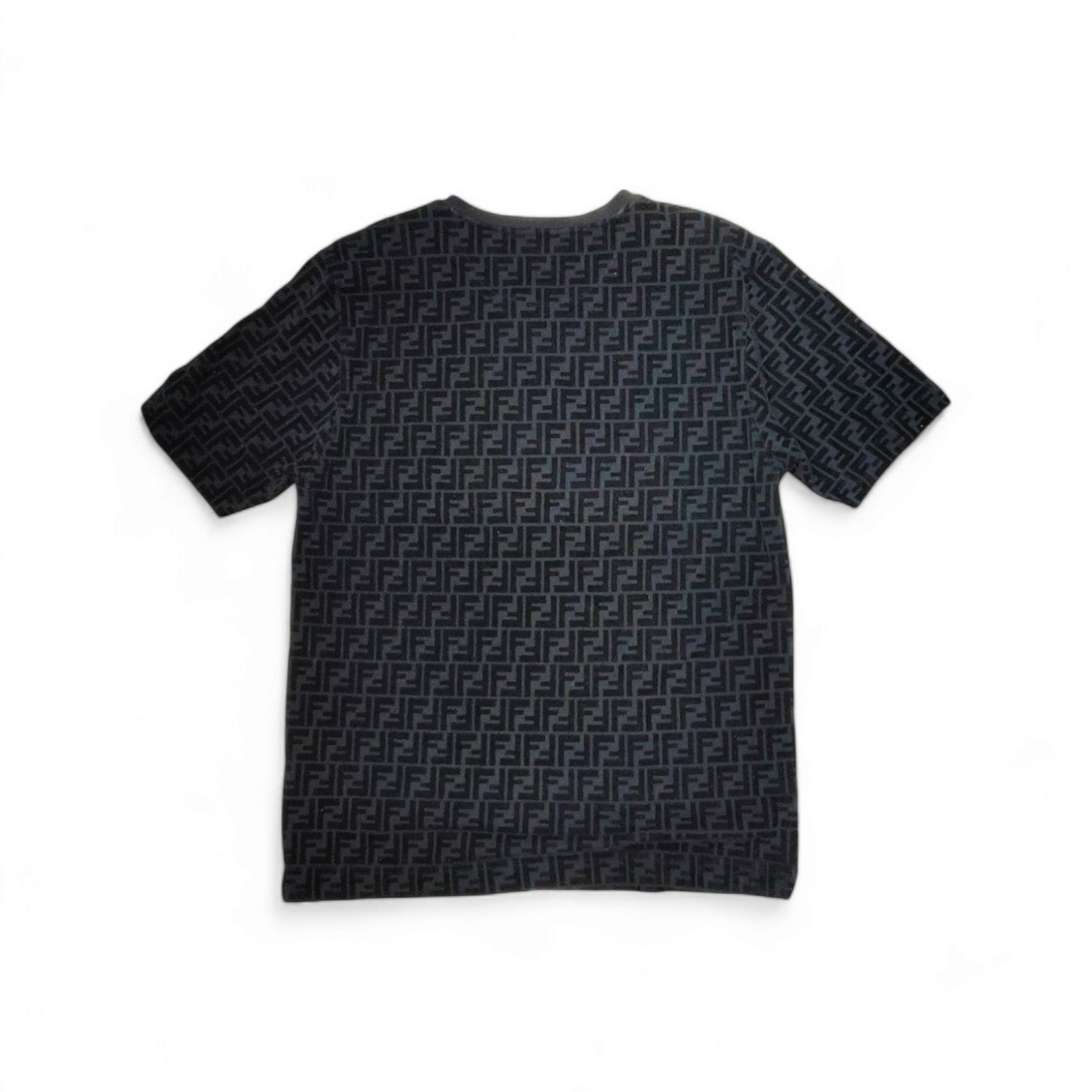 FENDI T-shirt Size XL FY0936 A7D5 Black Rank B