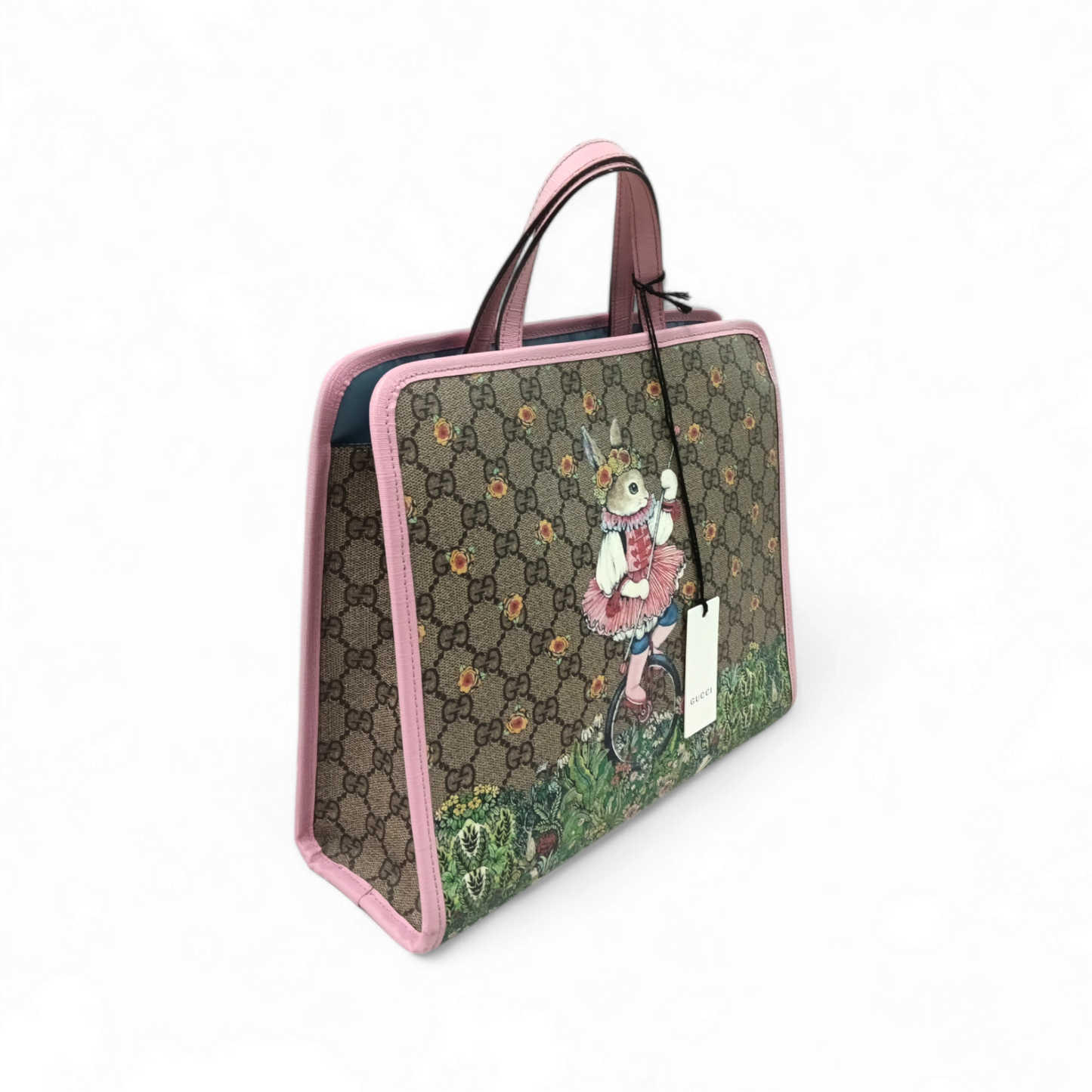 GUCCI Handbag Children's PVC 605614 Brown/Pink 52981 Rank B