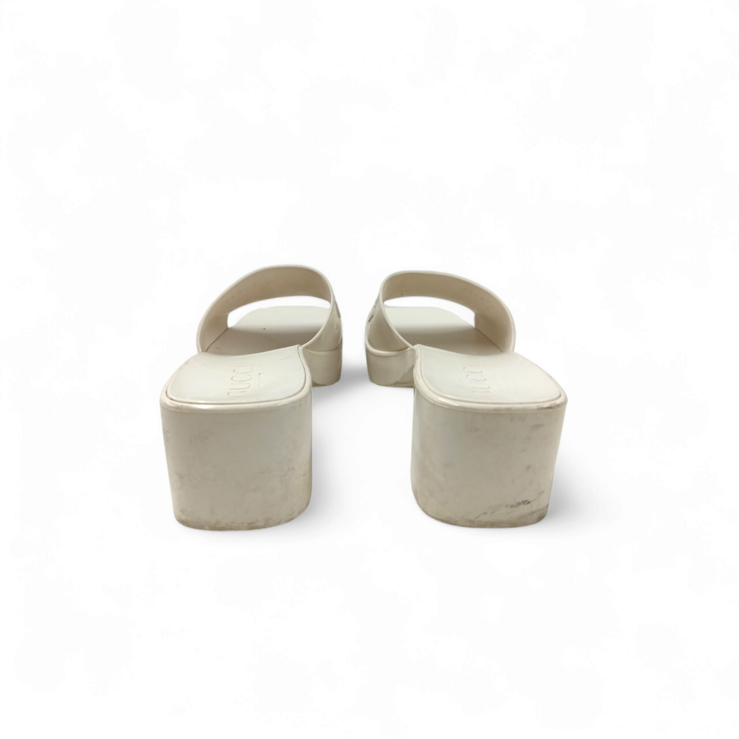 GUCCI Pumps Size 35 Lady's White 624730*Stain* Rank C