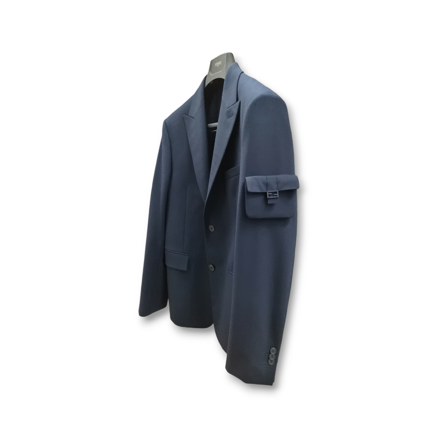FENDI Suit Jacket SIZE48 Mens Navy FJ0721 AM86 Rank B
