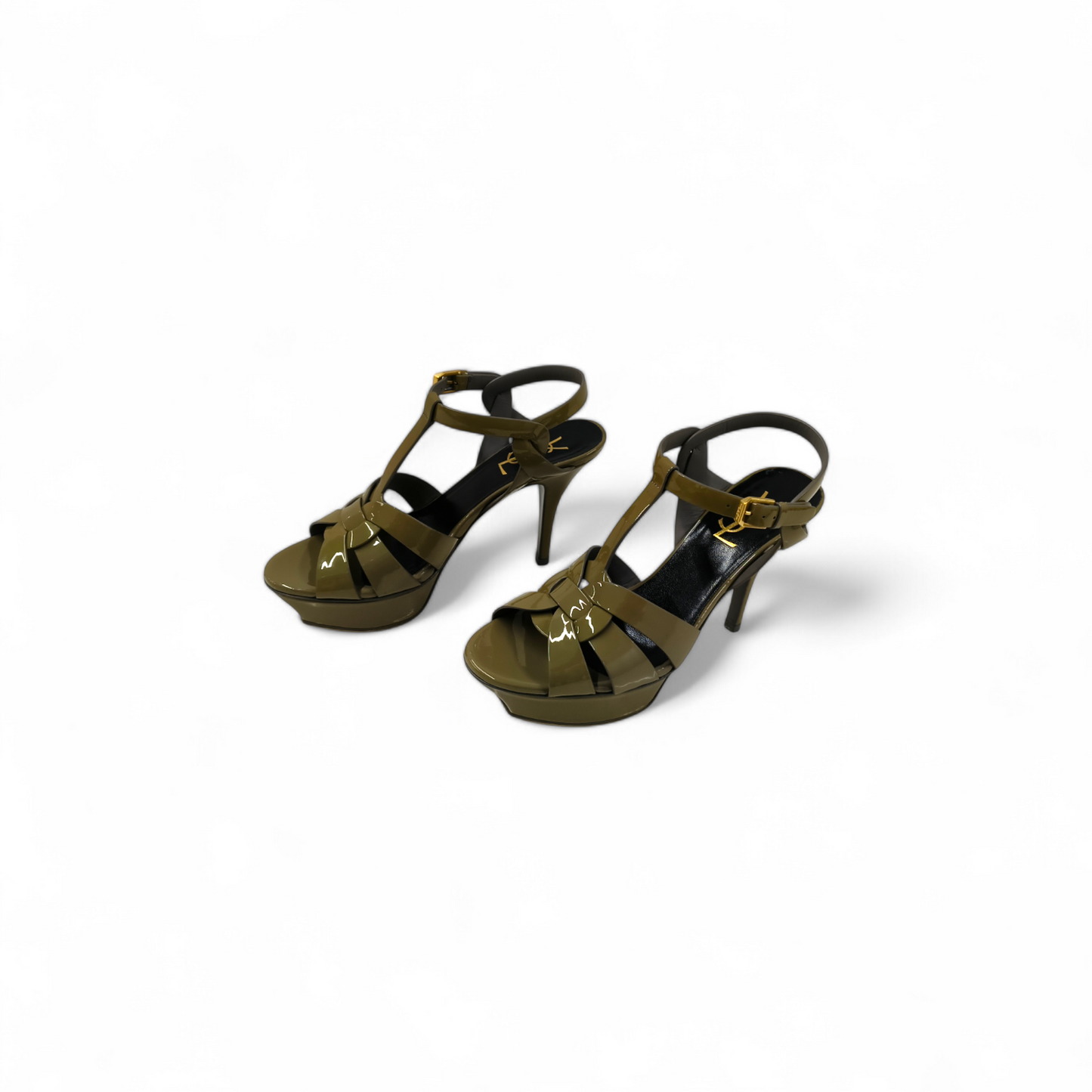 Saint Laurent Paris Shoes Size 36.5 Lady's Olive 315490 *Scratch* Rank B