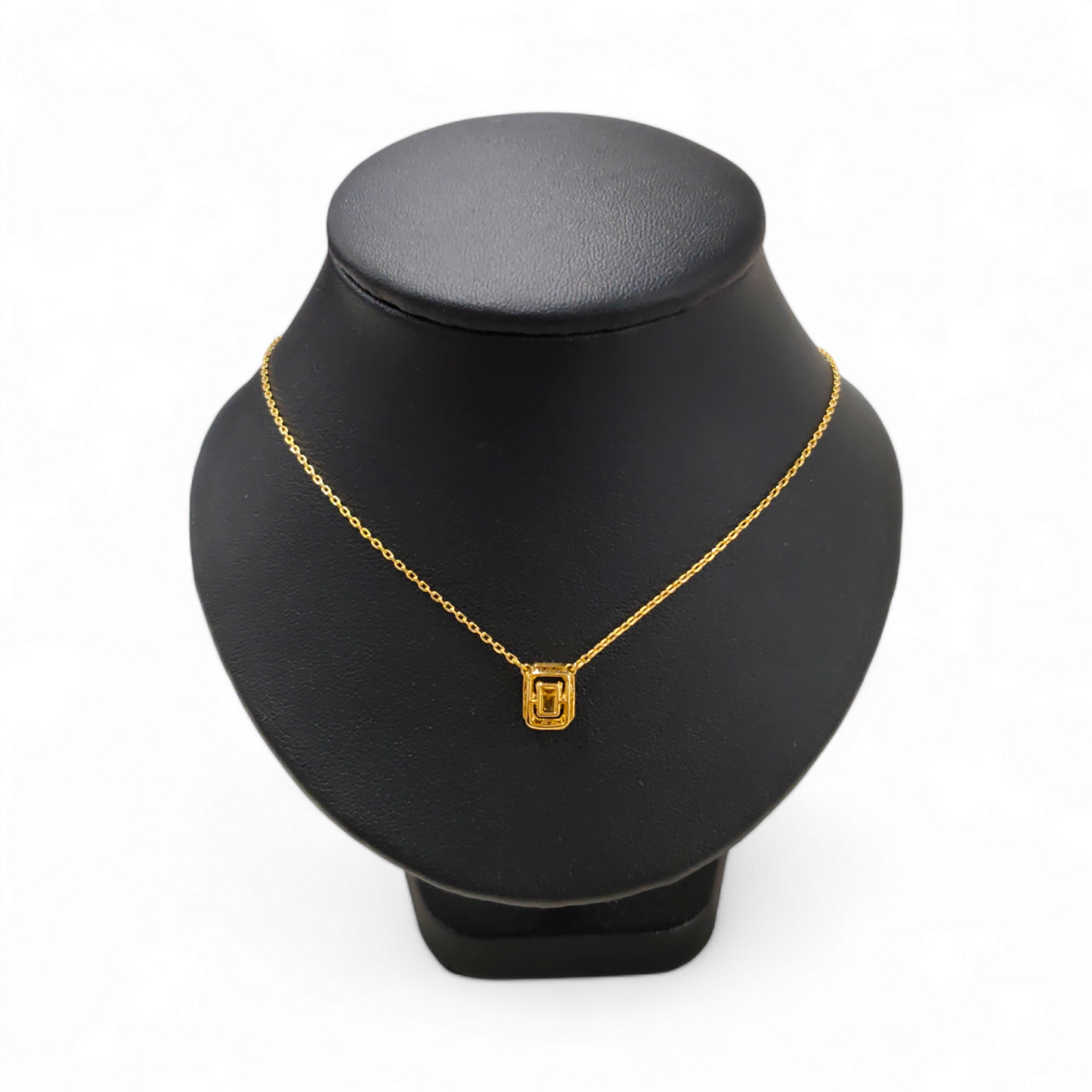 SWAROVSKI Necklace SWAROVSKI Una Octagon cut. Gold -tone plated