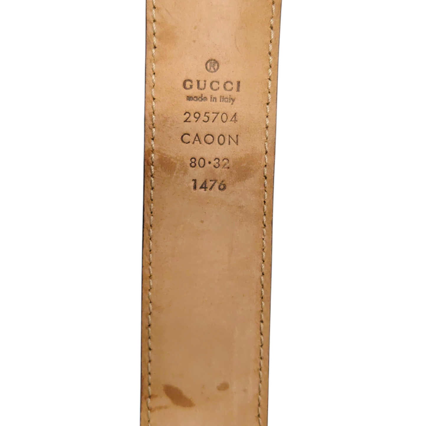 GUCCI Belt Brown 295704 Rank B