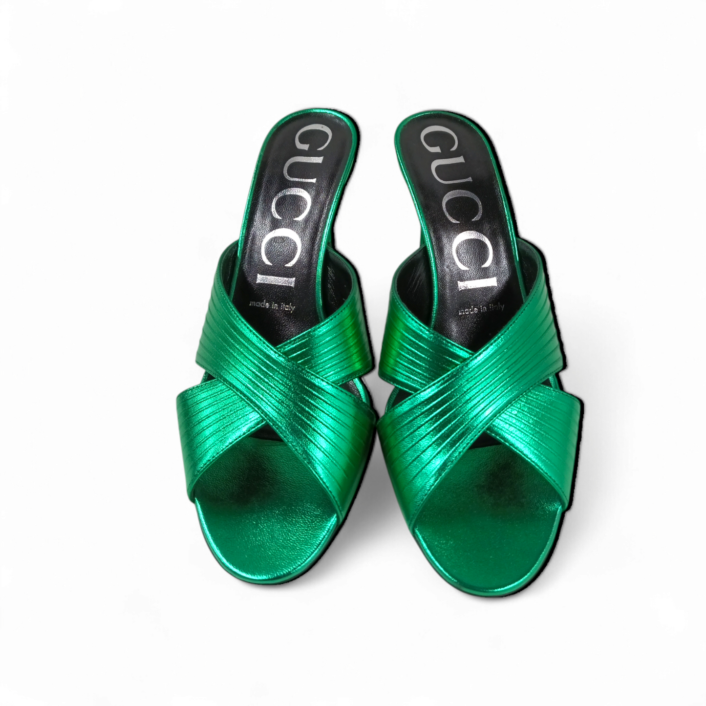GUCCI Sandal Size 37 1/2 Lady's Green Rank A