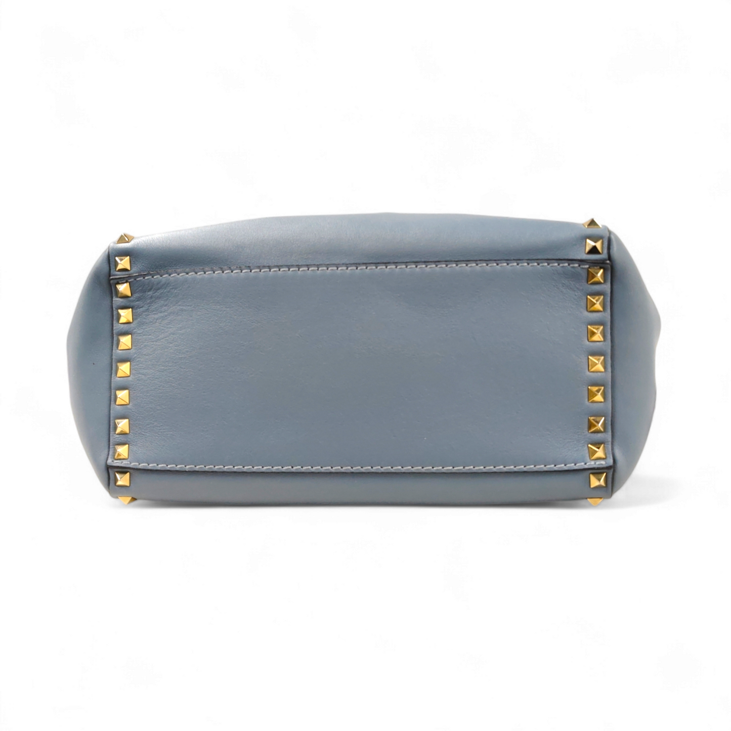 VALENTINO GARAVANI 2WAY Bag Rocstud Sky Blue *Stain* Rank B