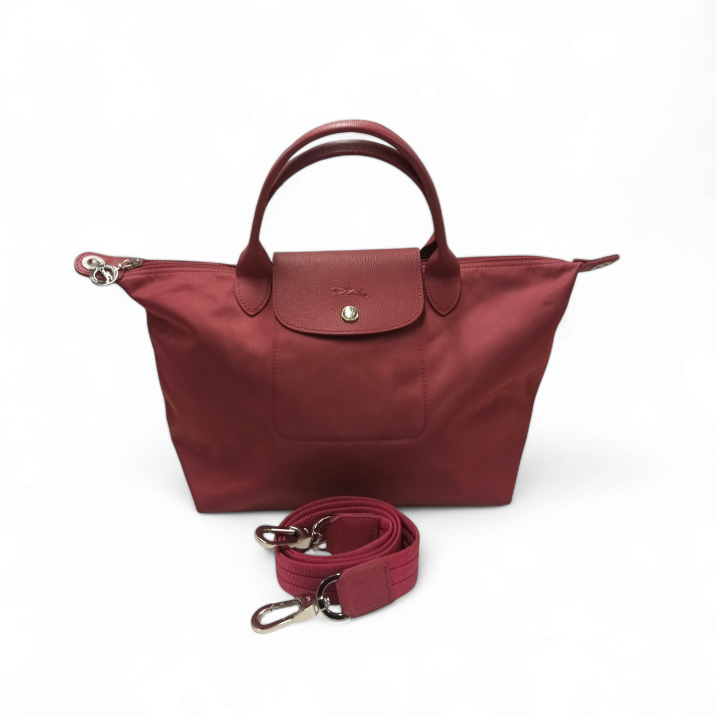 LONGCHAMP 2WAY Bag 1512578232 *Stain* Shocking Pink Rank B