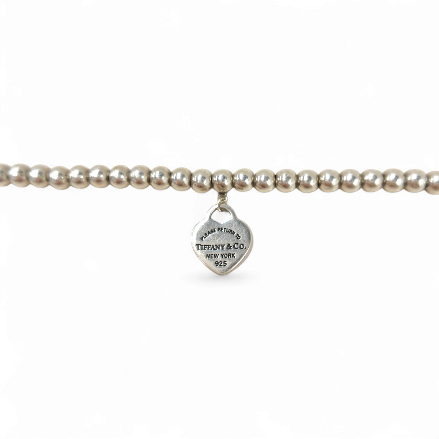 Tiffany & Co. Bracelet Red Mini Heart Bead Rank B
