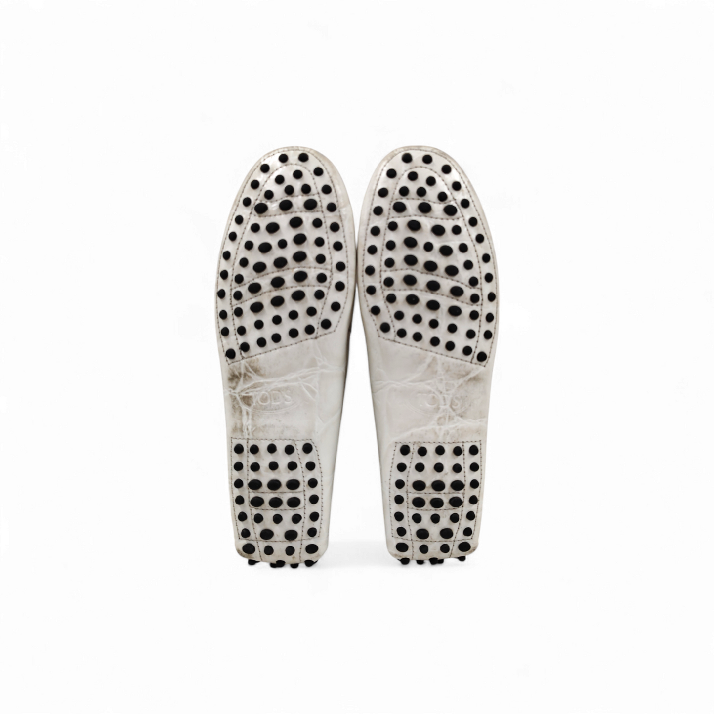 TOD'S Leather Shoes Size 38.5 Lady's White XXW00G0DE50XLXB003 *Stain* Rank B