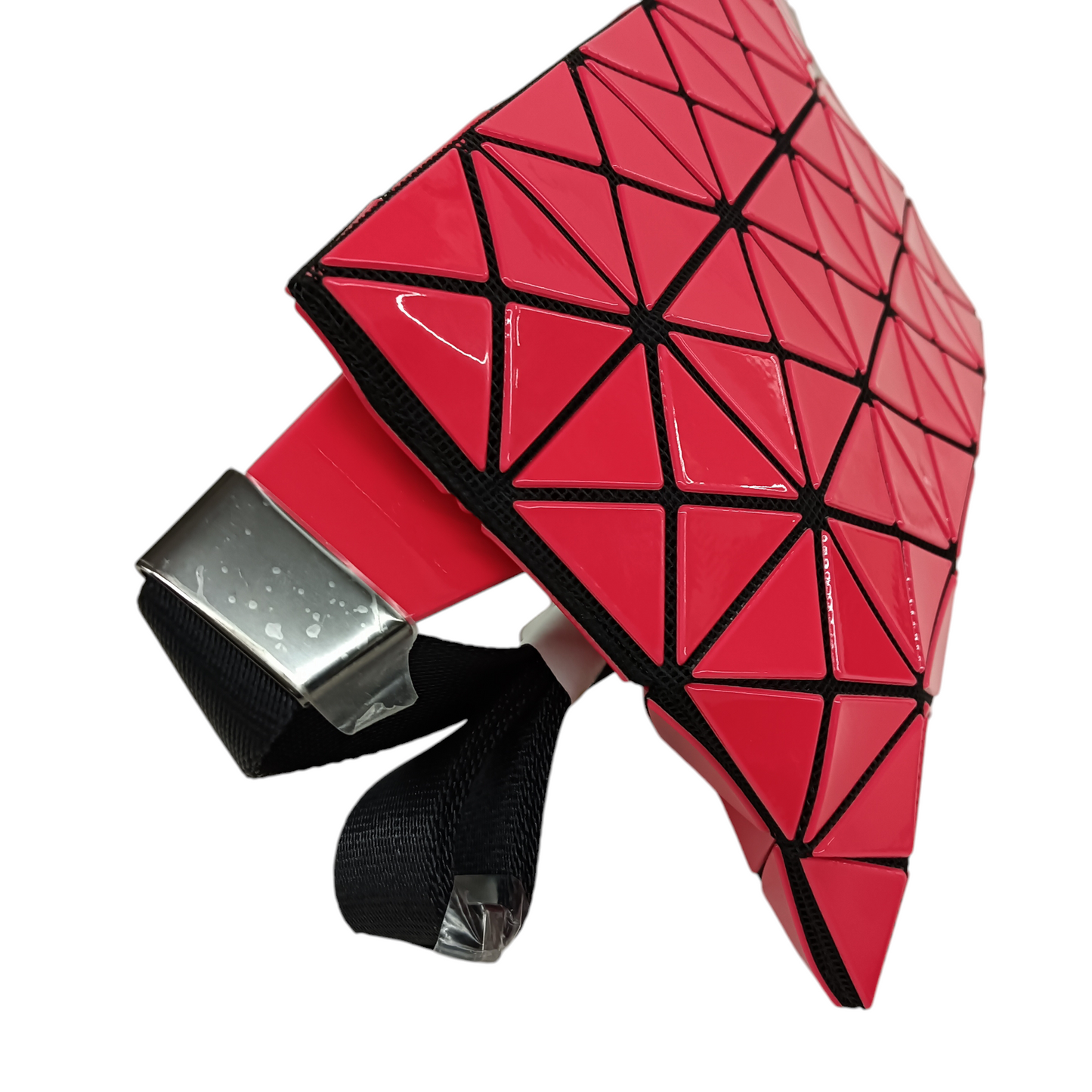 BAO BAO ISSEY MIYAKE Mini Shoulder Bag BB88-AG561 Rank (AB) Red