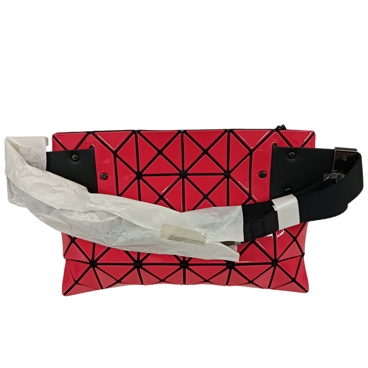 BAO BAO ISSEY MIYAKE Mini Shoulder Bag BB88-AG561 Rank (AB) Red