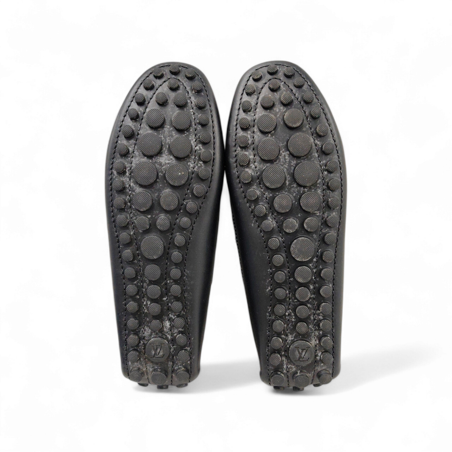 LOUIS VUITTON Driving Shoes Size 35.5 Lady's Brown/Black ND 0157 *Stain Rank B