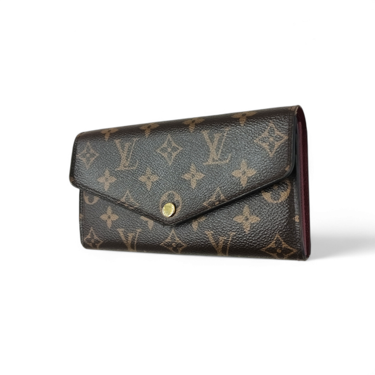 LOUIS VUITTON Long Wallet M62234 Brown/Red Rank C