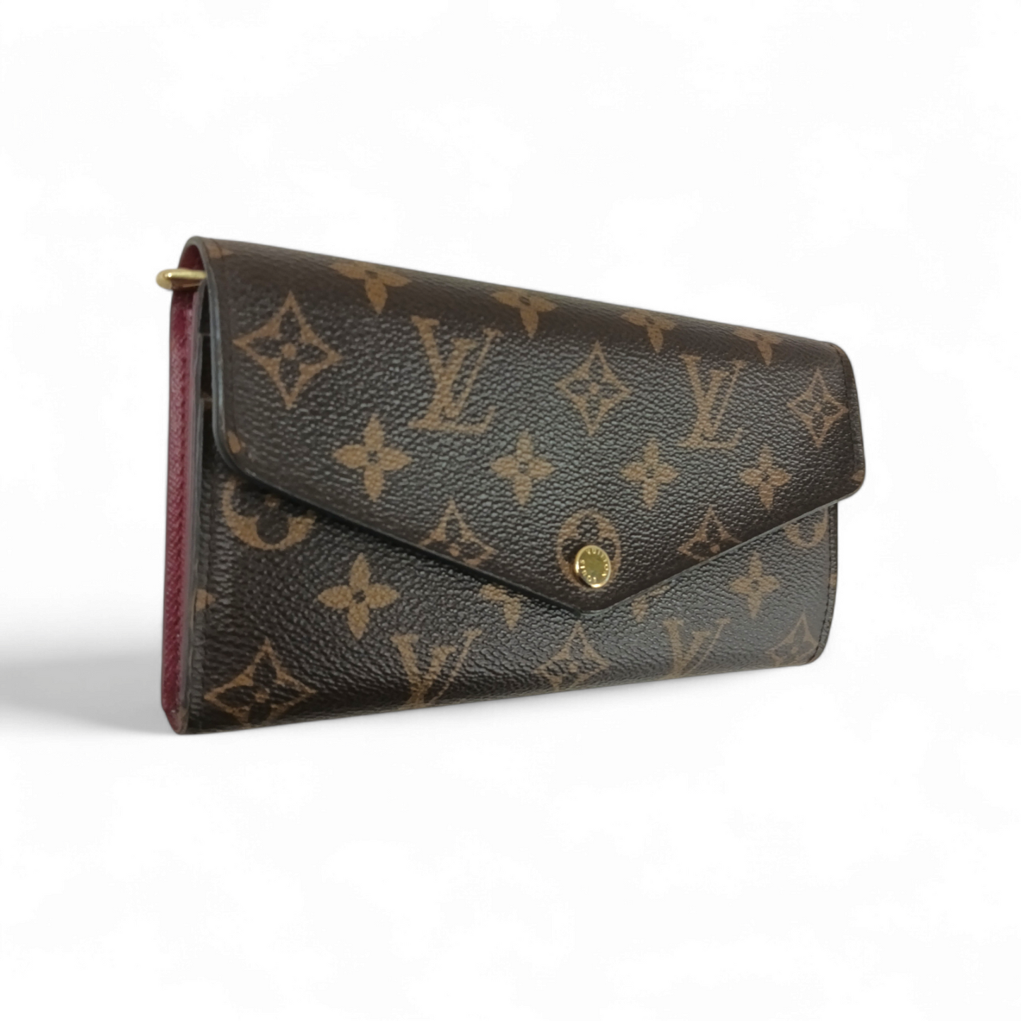 LOUIS VUITTON Long Wallet M62234 Brown/Red Rank C