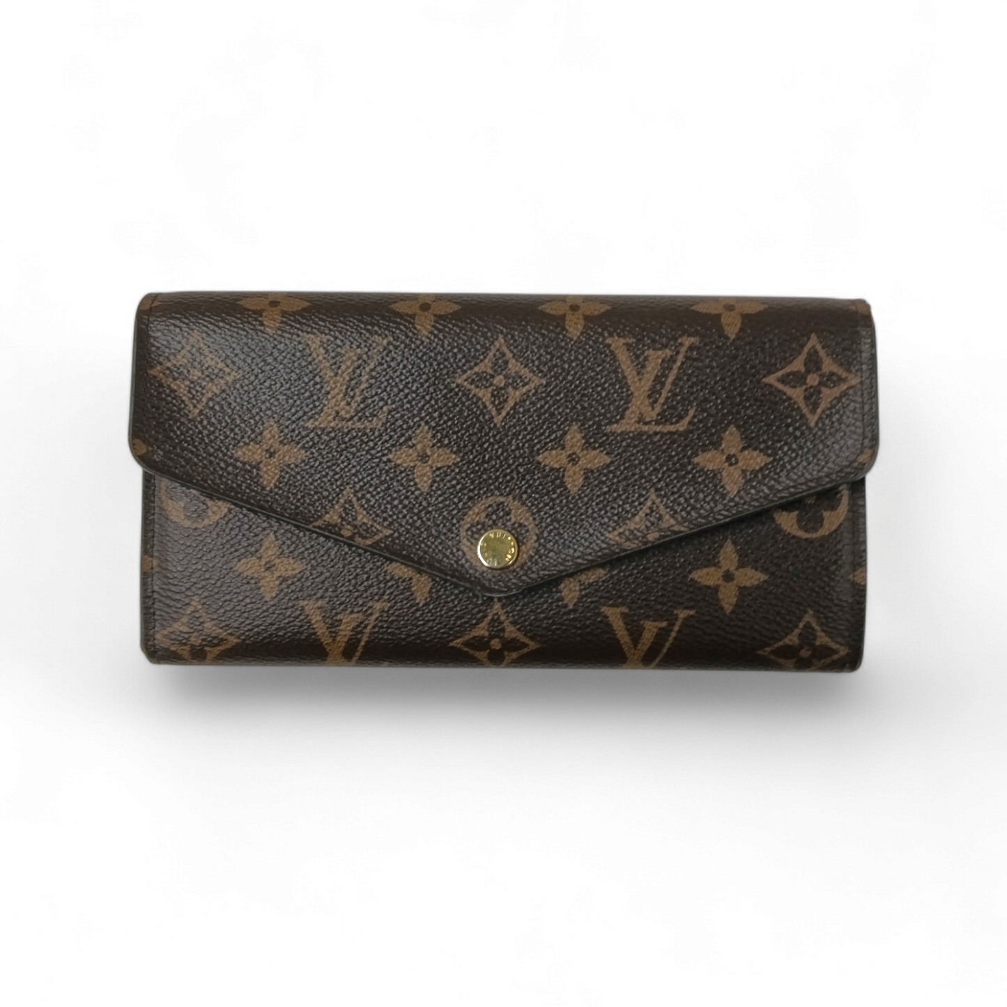 LOUIS VUITTON Long Wallet M62234 Brown/Red Rank C