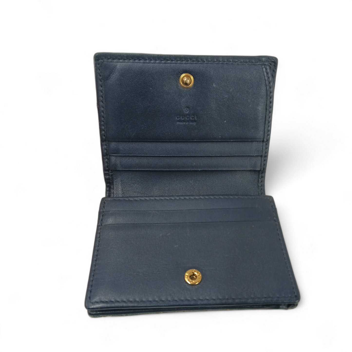 GUCCI Wallet 466492 0416 *Damage* Blue Rank BC