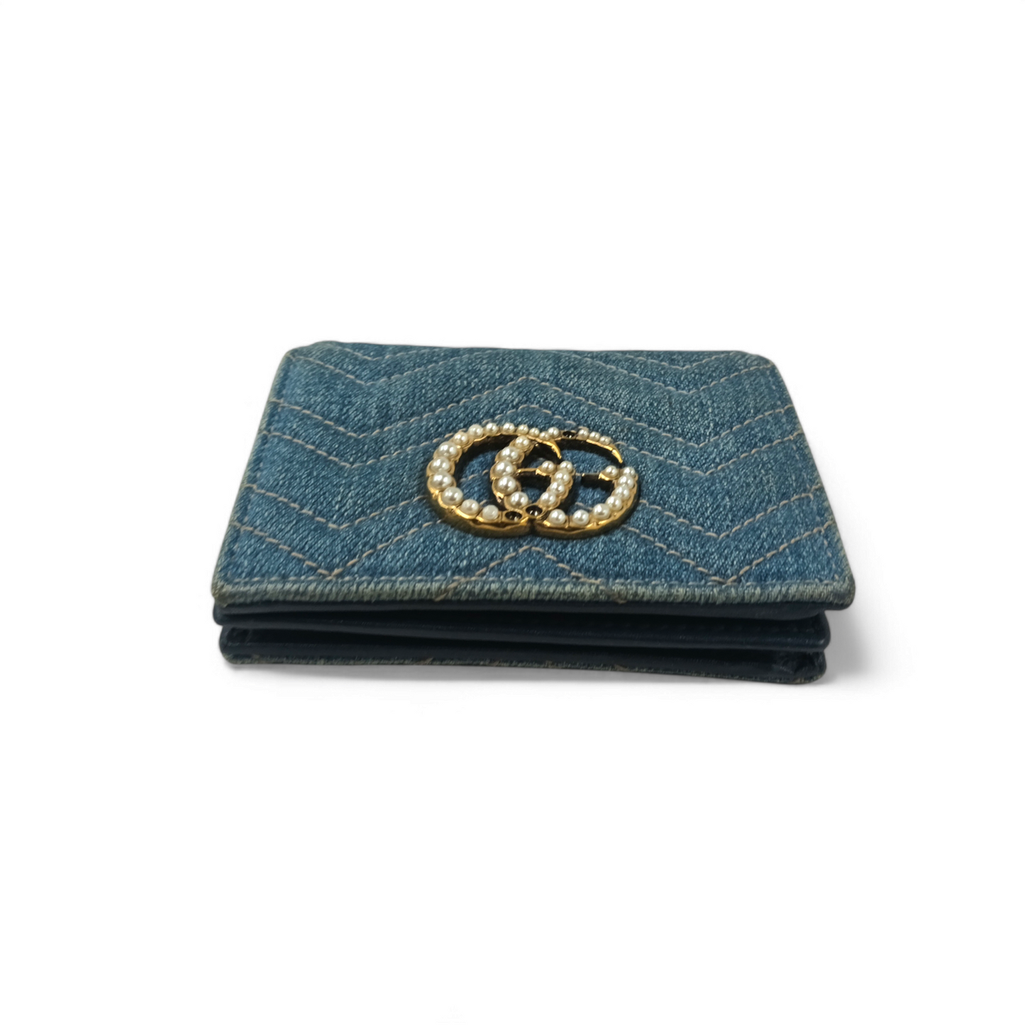 GUCCI Wallet 466492 0416 *Damage* Blue Rank BC