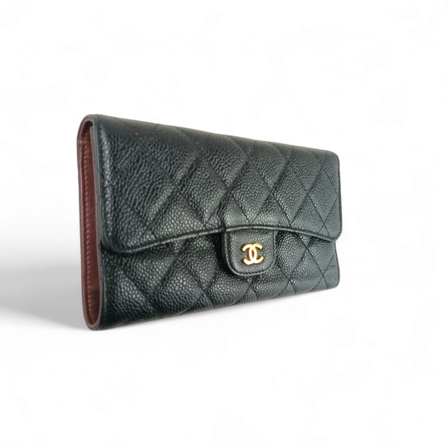 CHANEL Long Wallet Black 16142682 Rank B