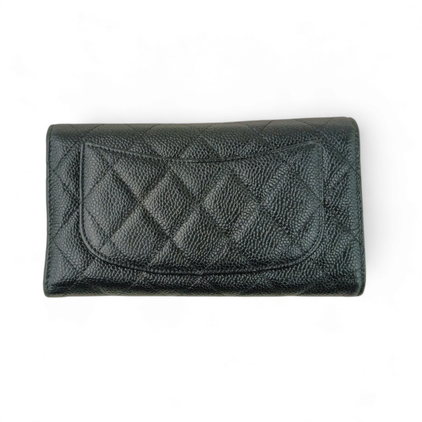 CHANEL Long Wallet Black 16142682 Rank B