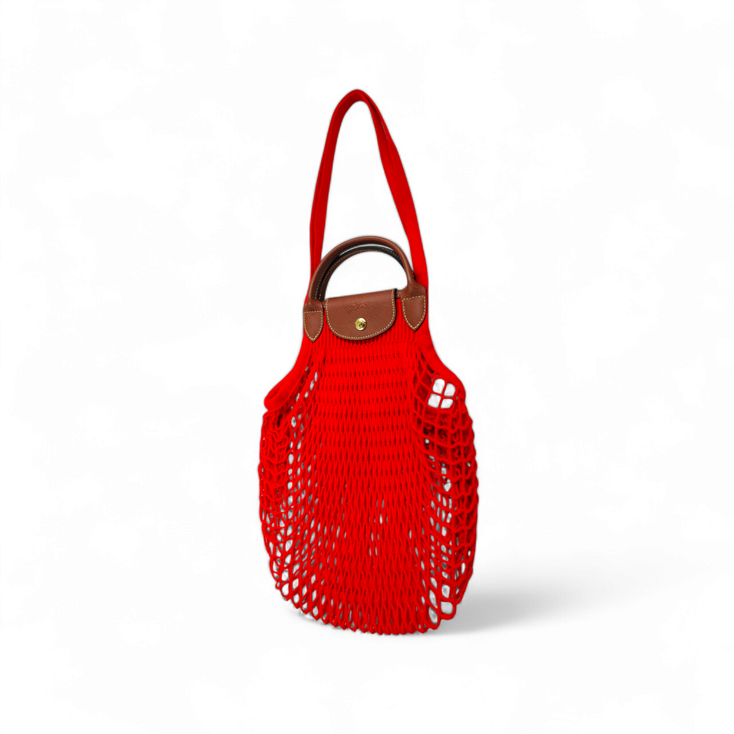 LONGCHAMP 2WAY Bag Red FILT Rank A