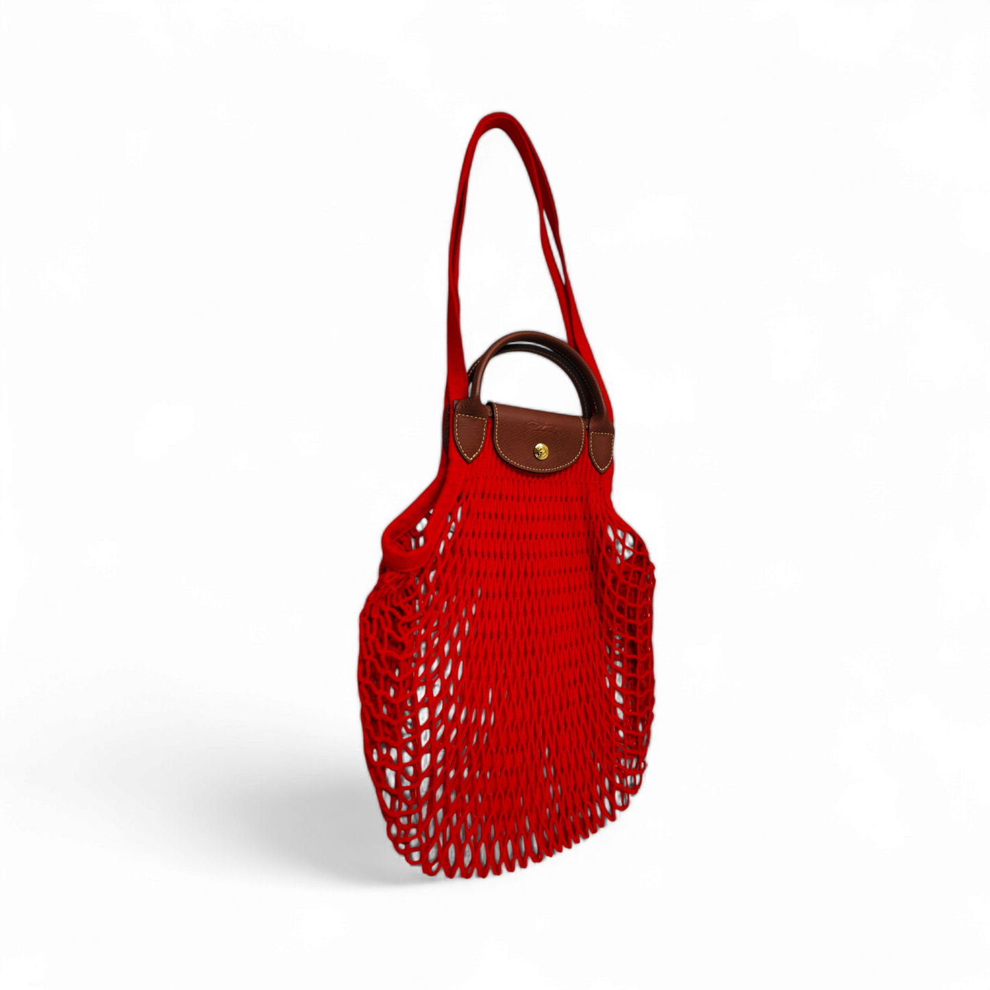 LONGCHAMP 2WAY Bag Red FILT Rank A