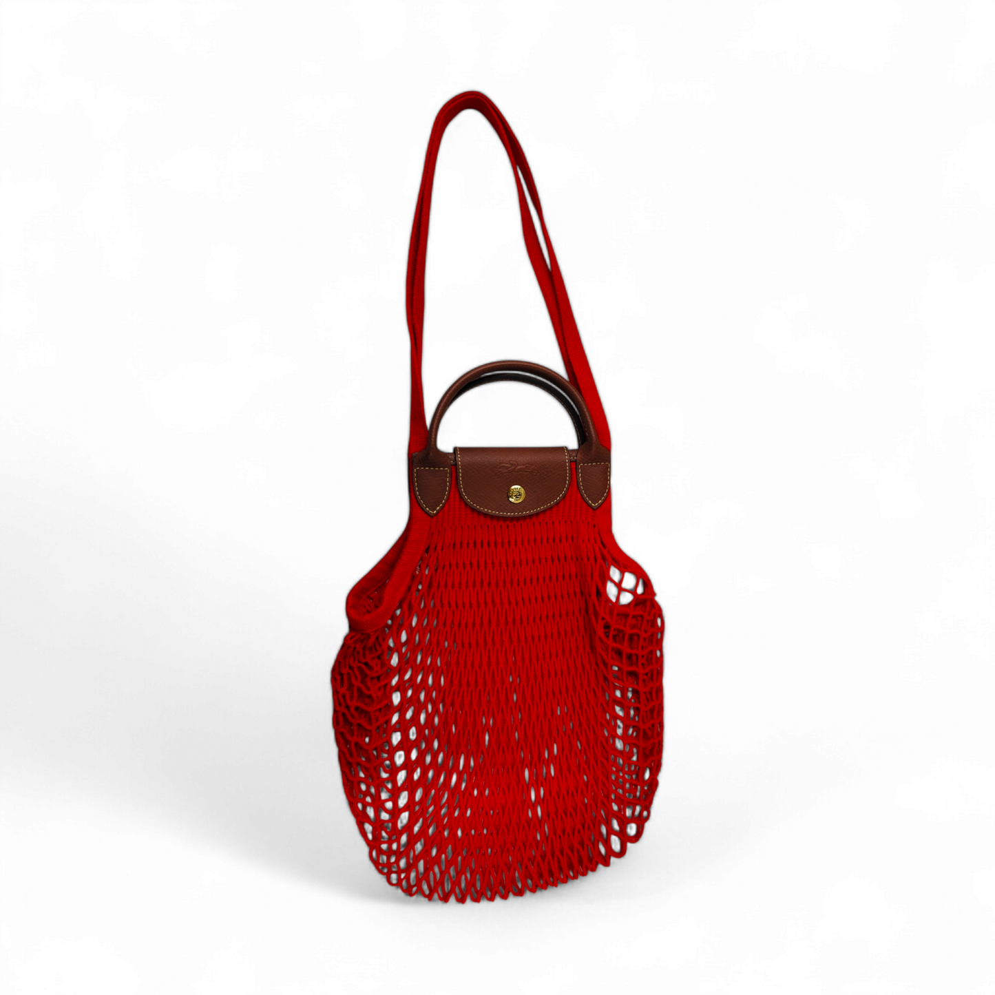 LONGCHAMP 2WAY Bag Red FILT Rank A