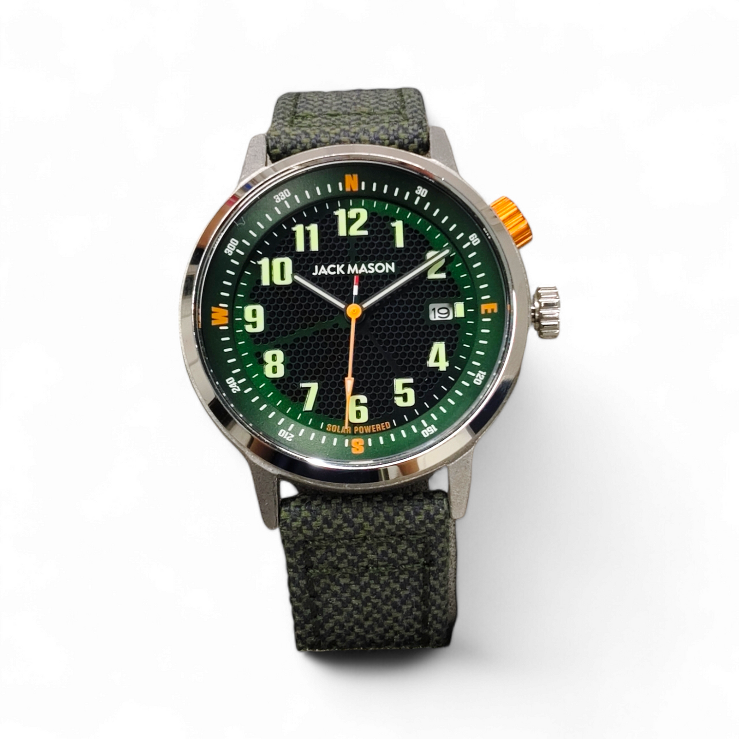 JACK MASON Wrist Watch JM-F111-007 Green EARTH-DAY Rank AB