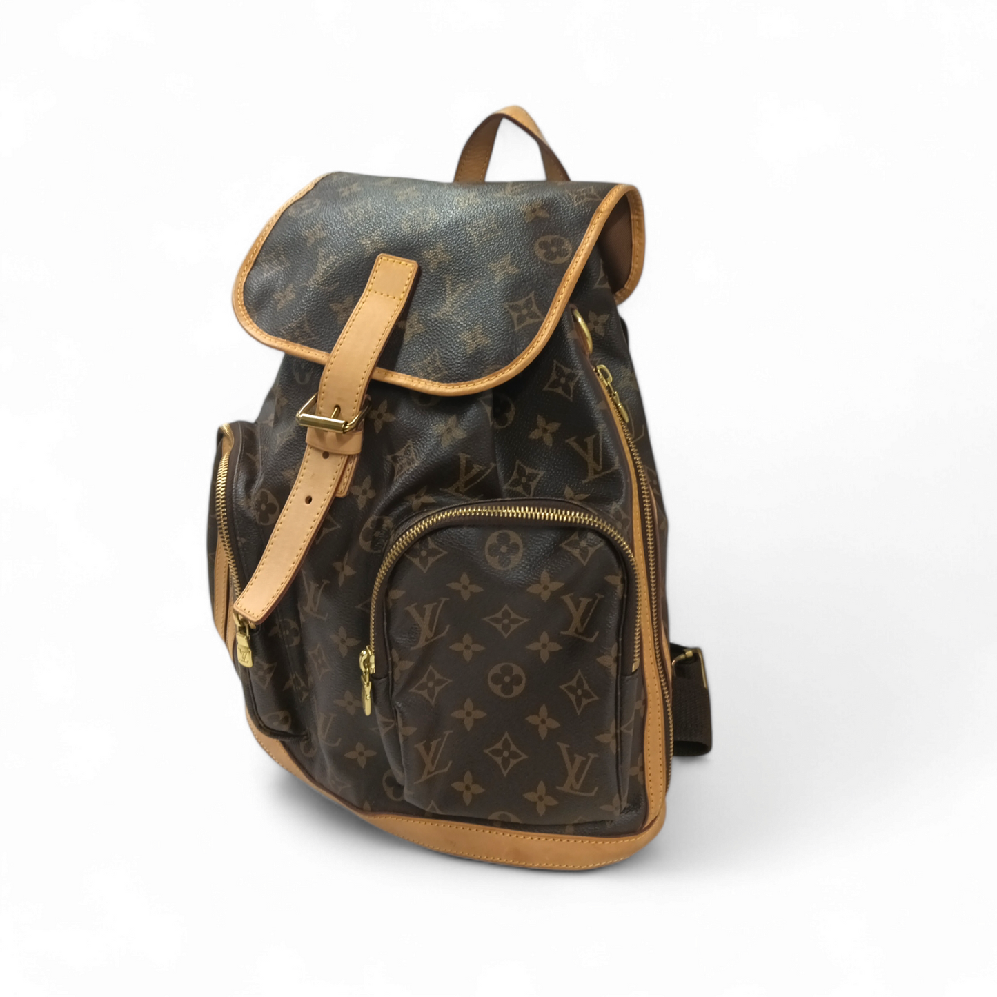 LOUIS VUITTON Backpack M40107 Brown FL1180 Monogram Rank B