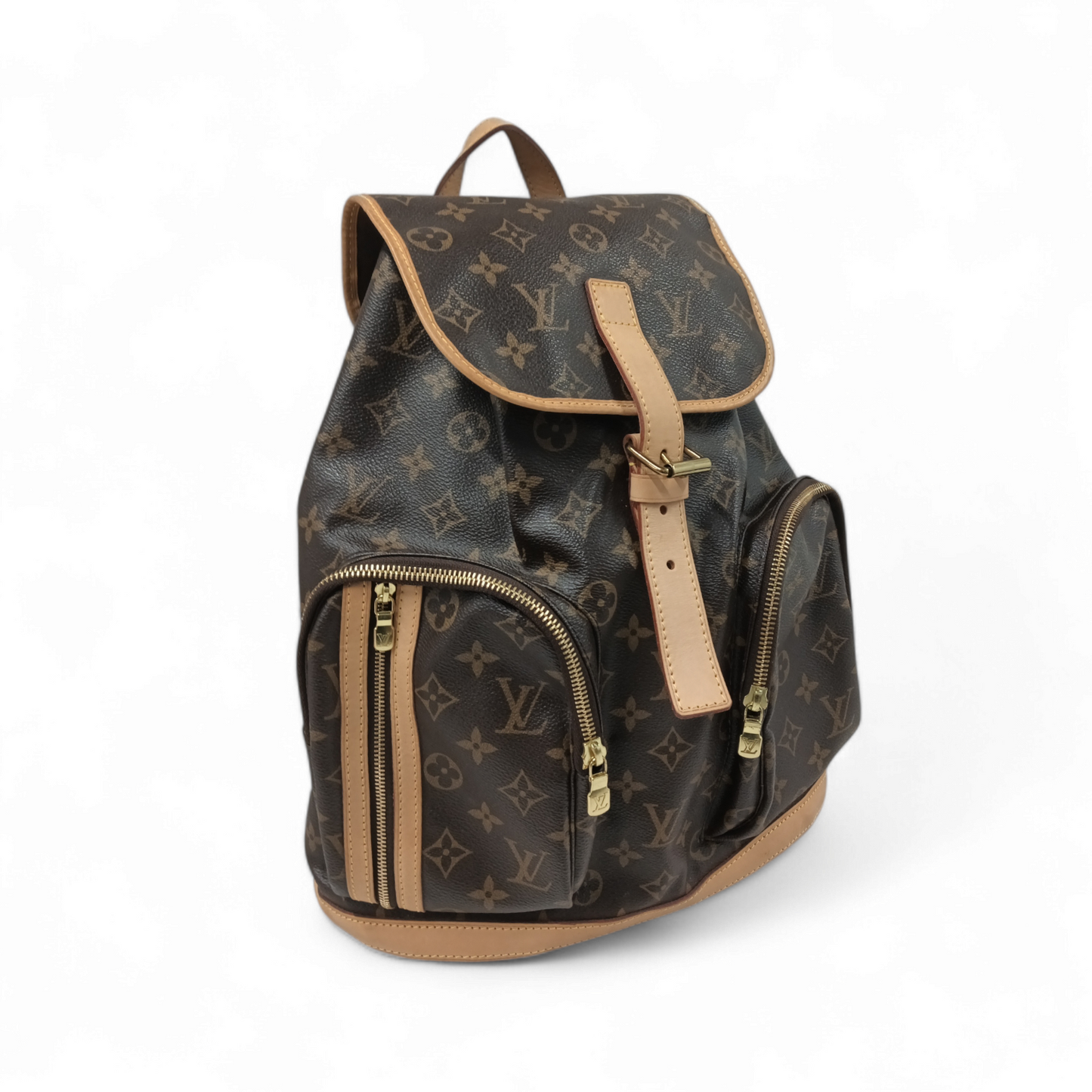 LOUIS VUITTON Backpack M40107 Brown FL1180 Monogram Rank B