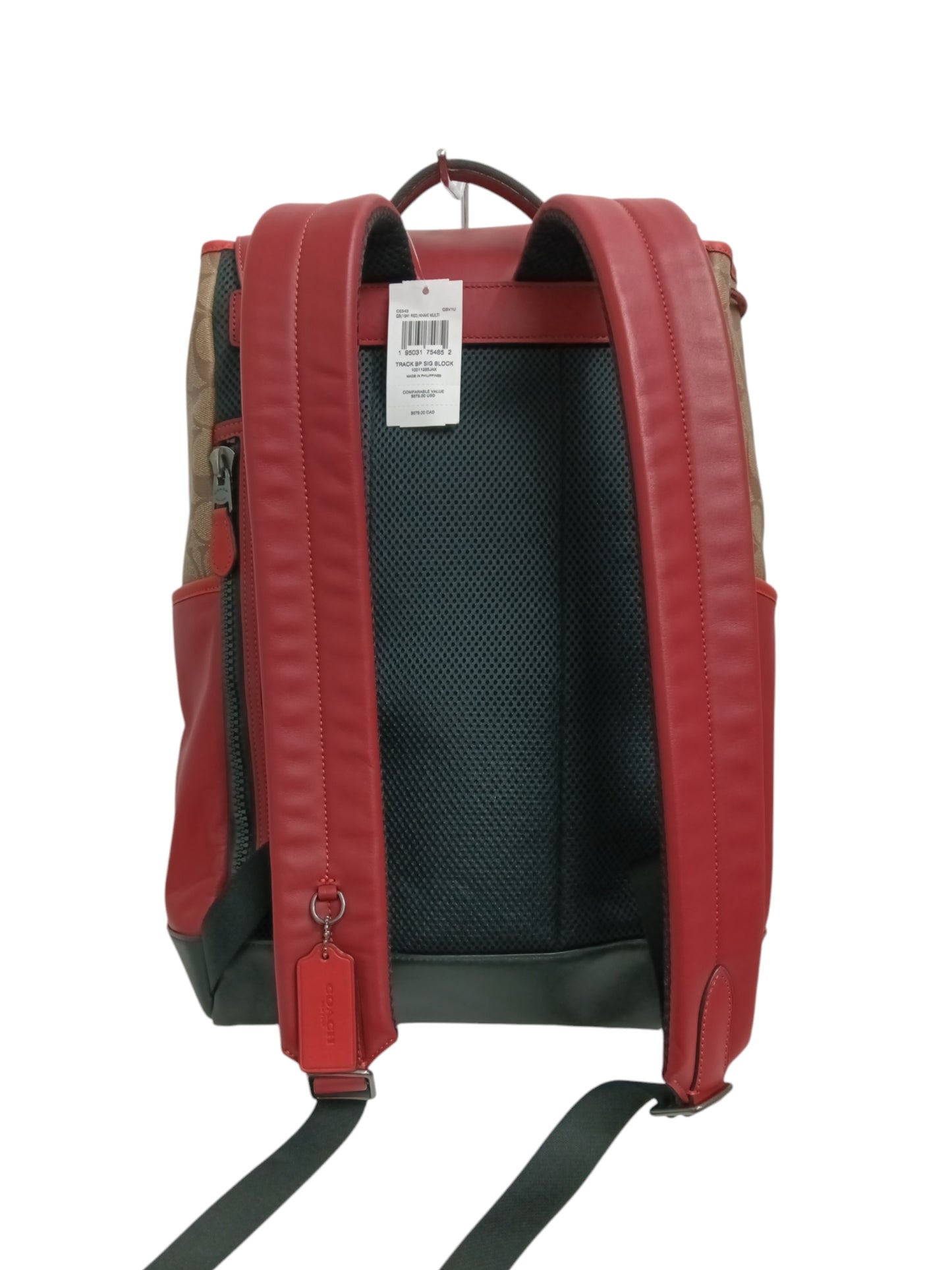COACH Backpack CE543 Rank (A) Brown/Red