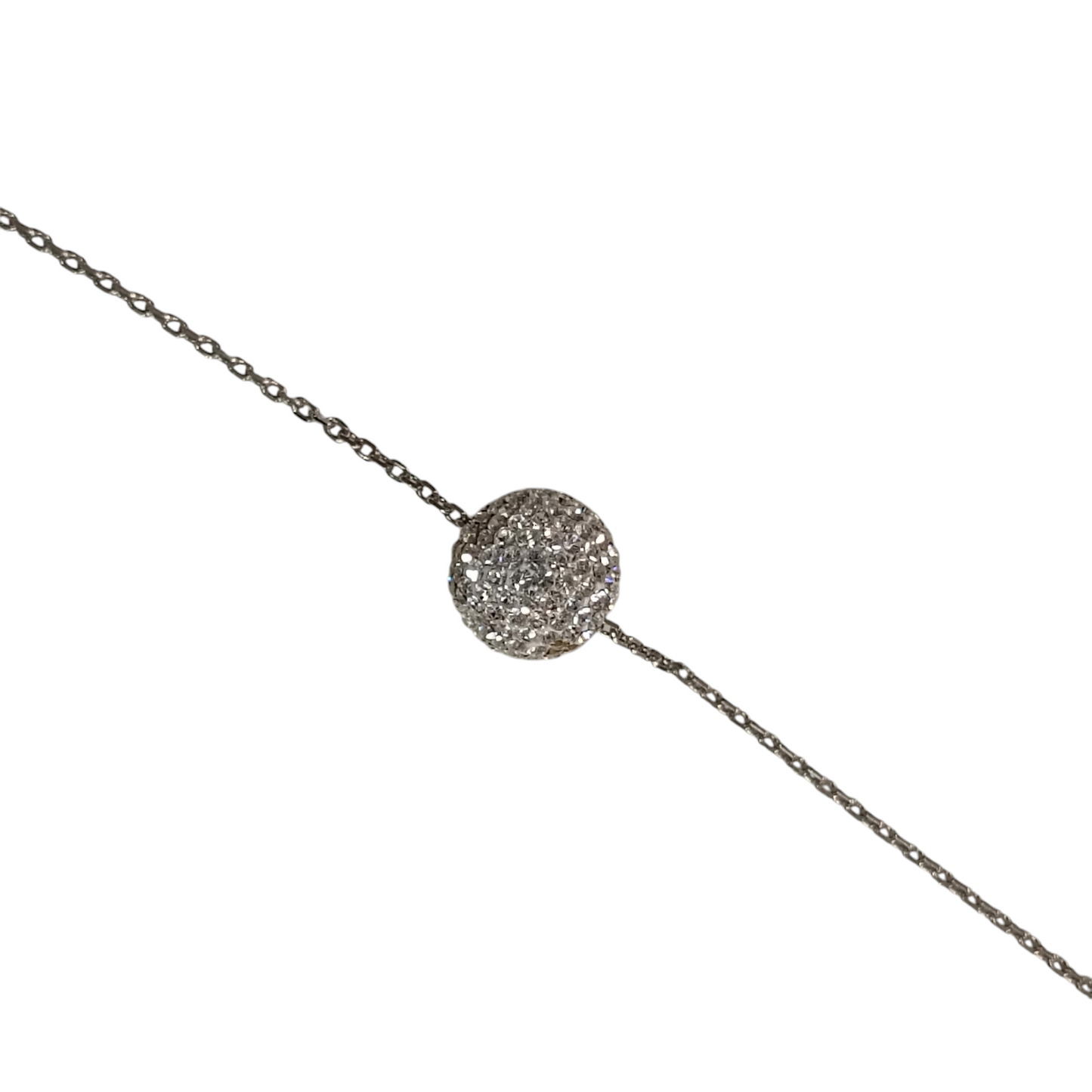 Kate Spade Necklace Silver Crystal Ball