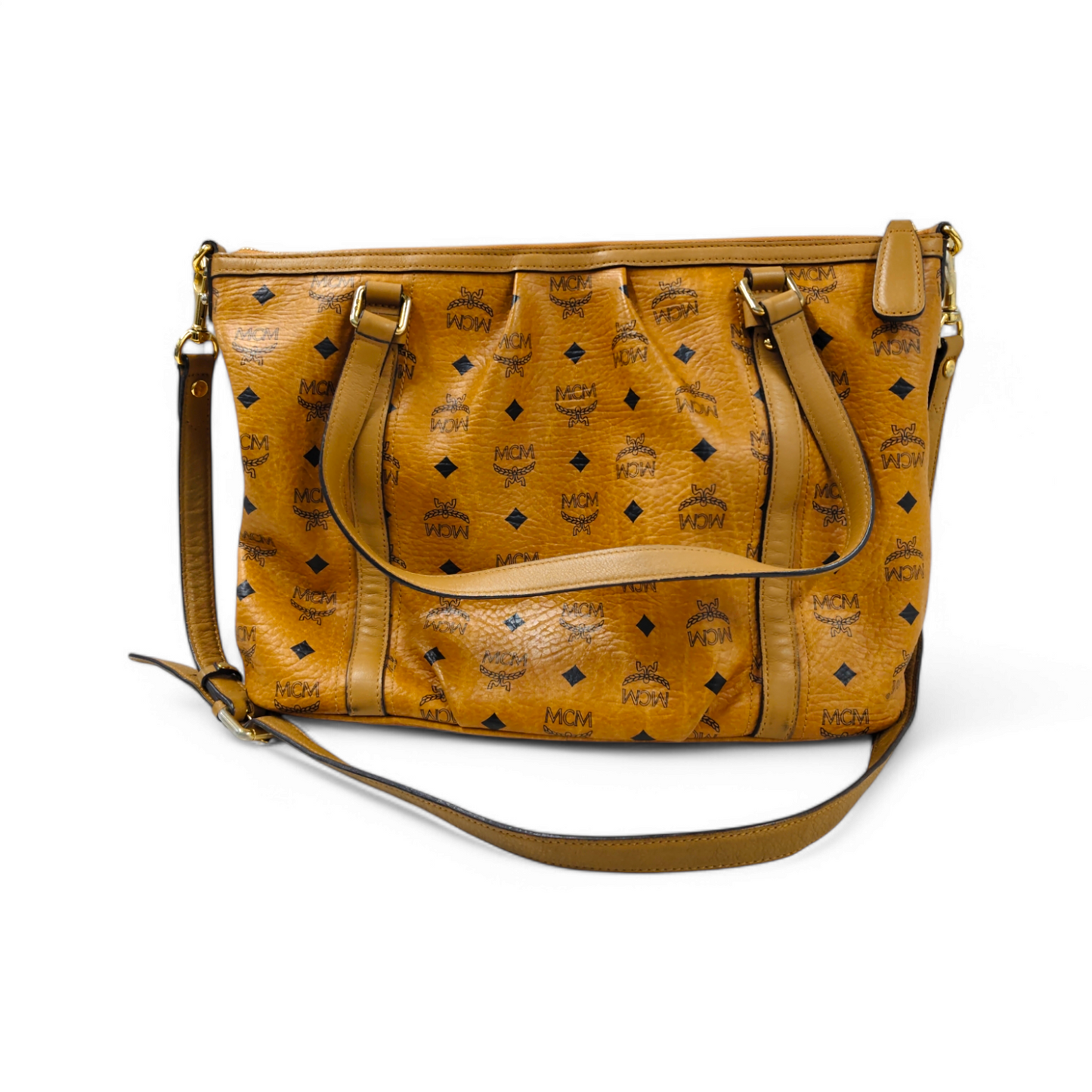 MCM 2WAY Bag MWPOAVI18C0001 Brown Rank B