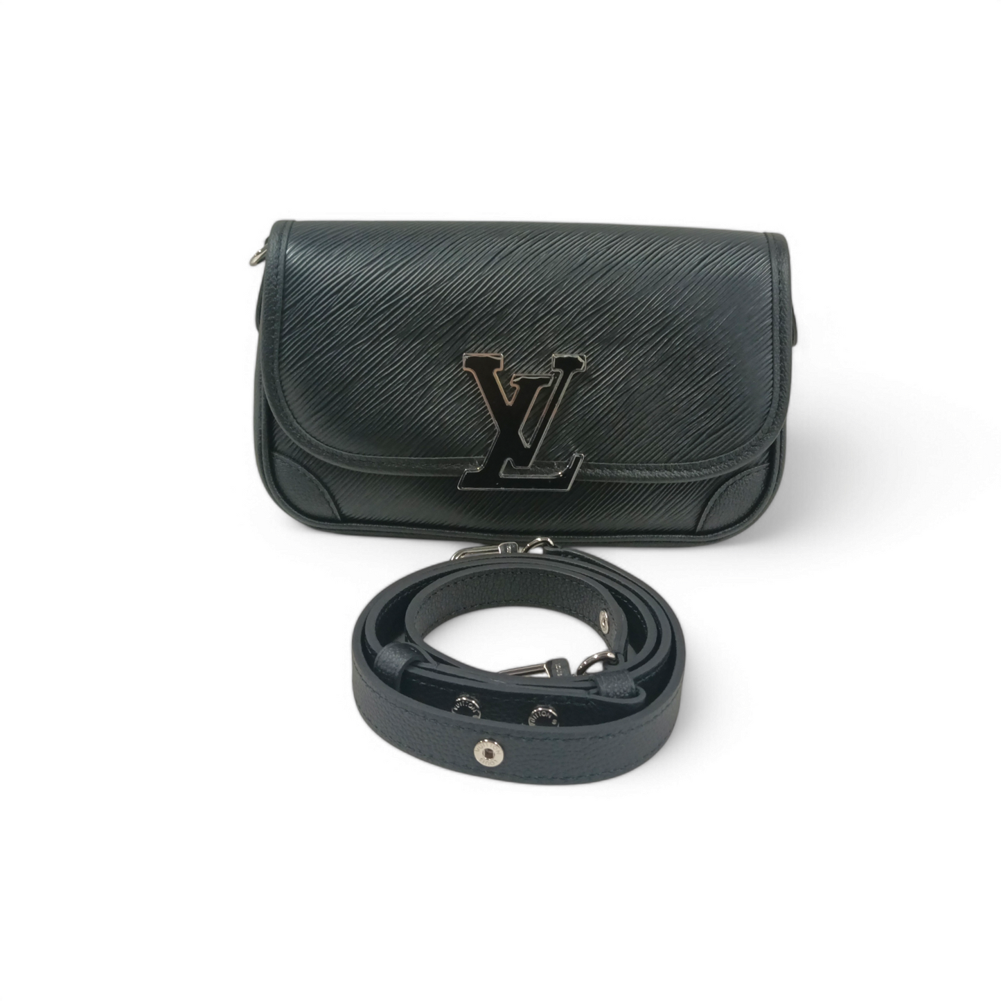 LOUIS VUITTON Shoulder Bag Buci Black M59386 IS015693 Rank A