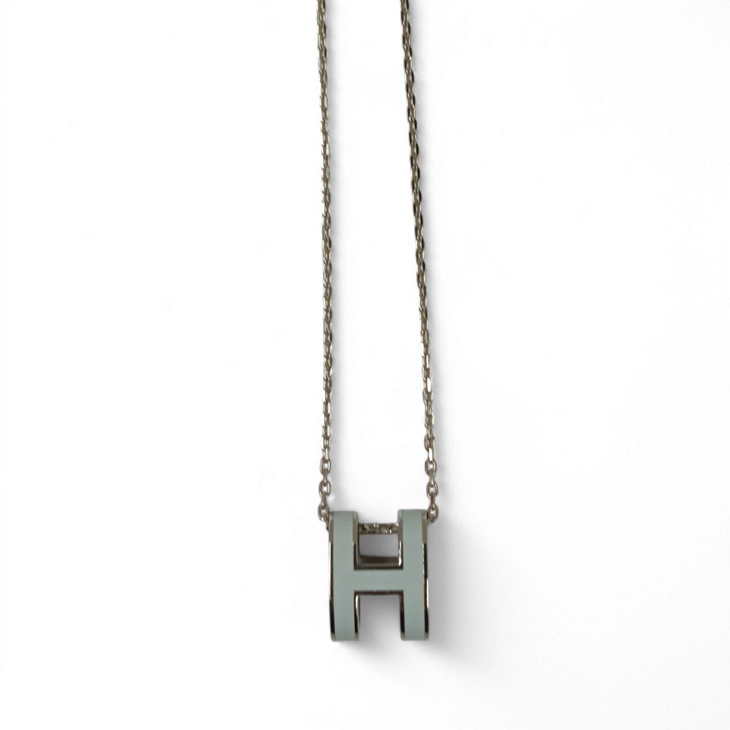 HERMES Necklace Sky Blue POP H Rank B
