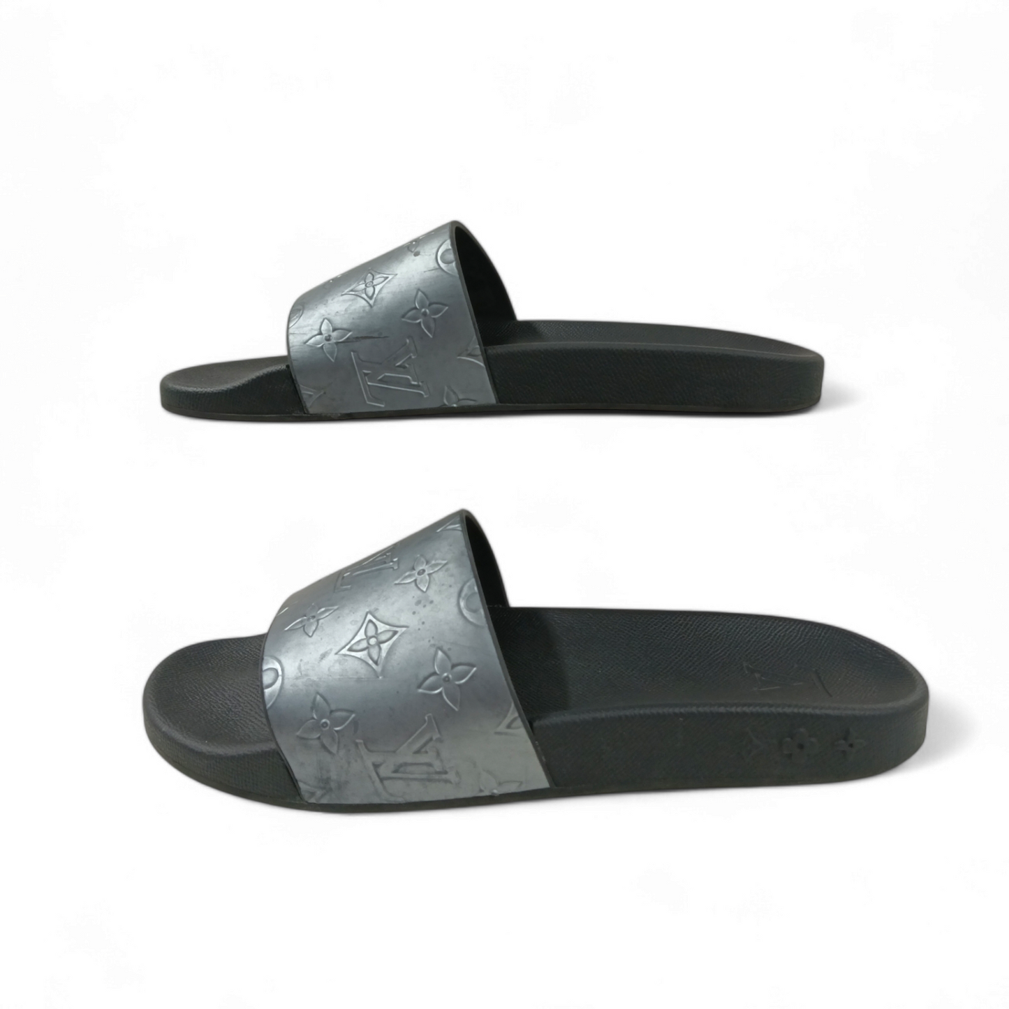 LOUIS VUITTON Sandal Mens Gray *Scratch* VS 0251 Rank BC