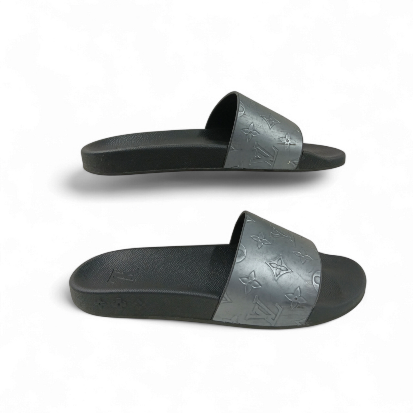 LOUIS VUITTON Sandal Mens Gray *Scratch* VS 0251 Rank BC