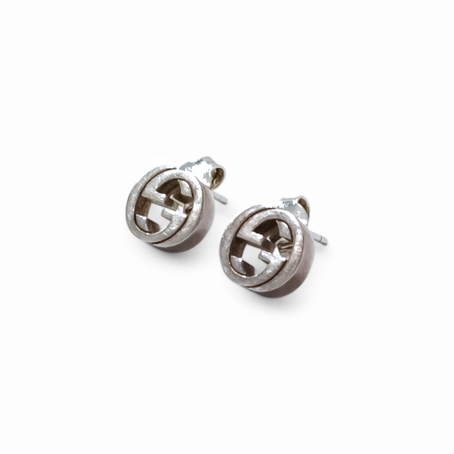 GUCCI Earring Silver Color Rank B
