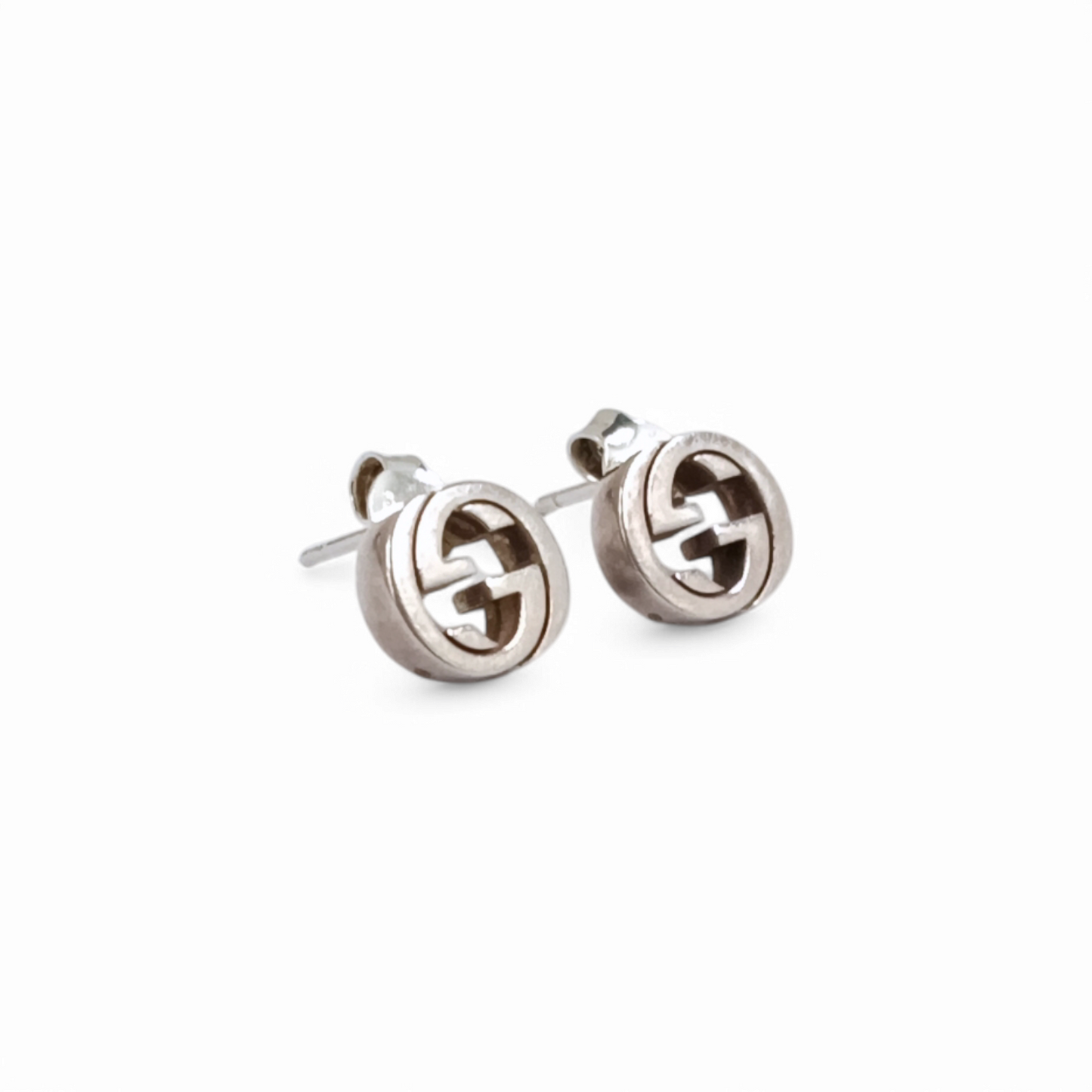 GUCCI Earring Silver Color Rank B
