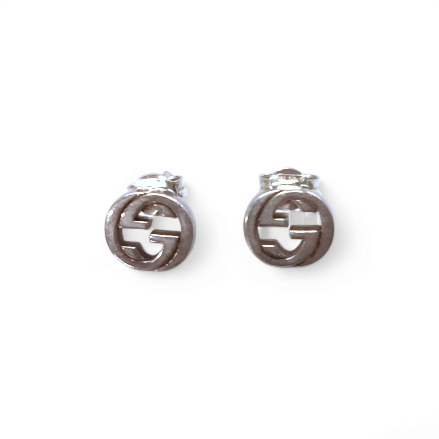 GUCCI Earring Silver Color Rank B