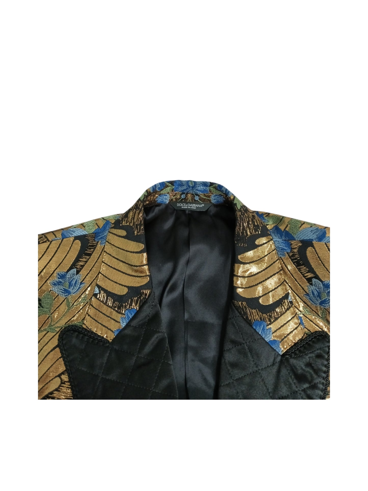 DOLCE&GABBANA JACKET 52 MENS GOLD G2KB9T