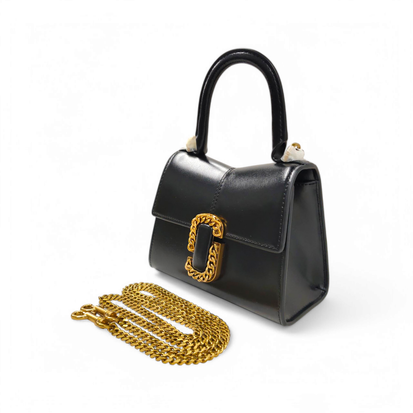 MARC JACOBS 2WAY Bag Black THE MINI TOP HANDLE 2P3HSC004H1001 Rank A