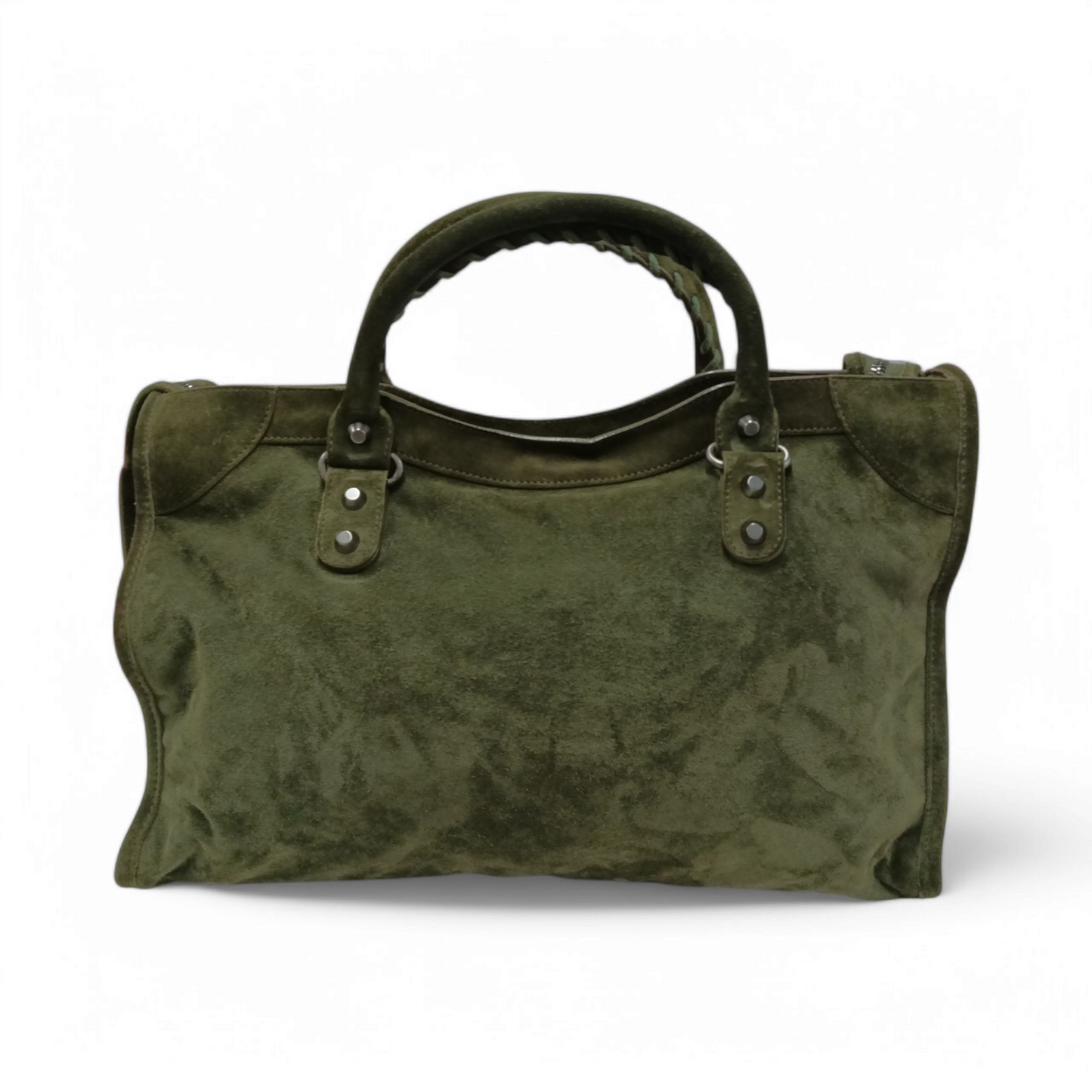 BALENCIAGA Handbag *Damage* Green 115748 Rank C